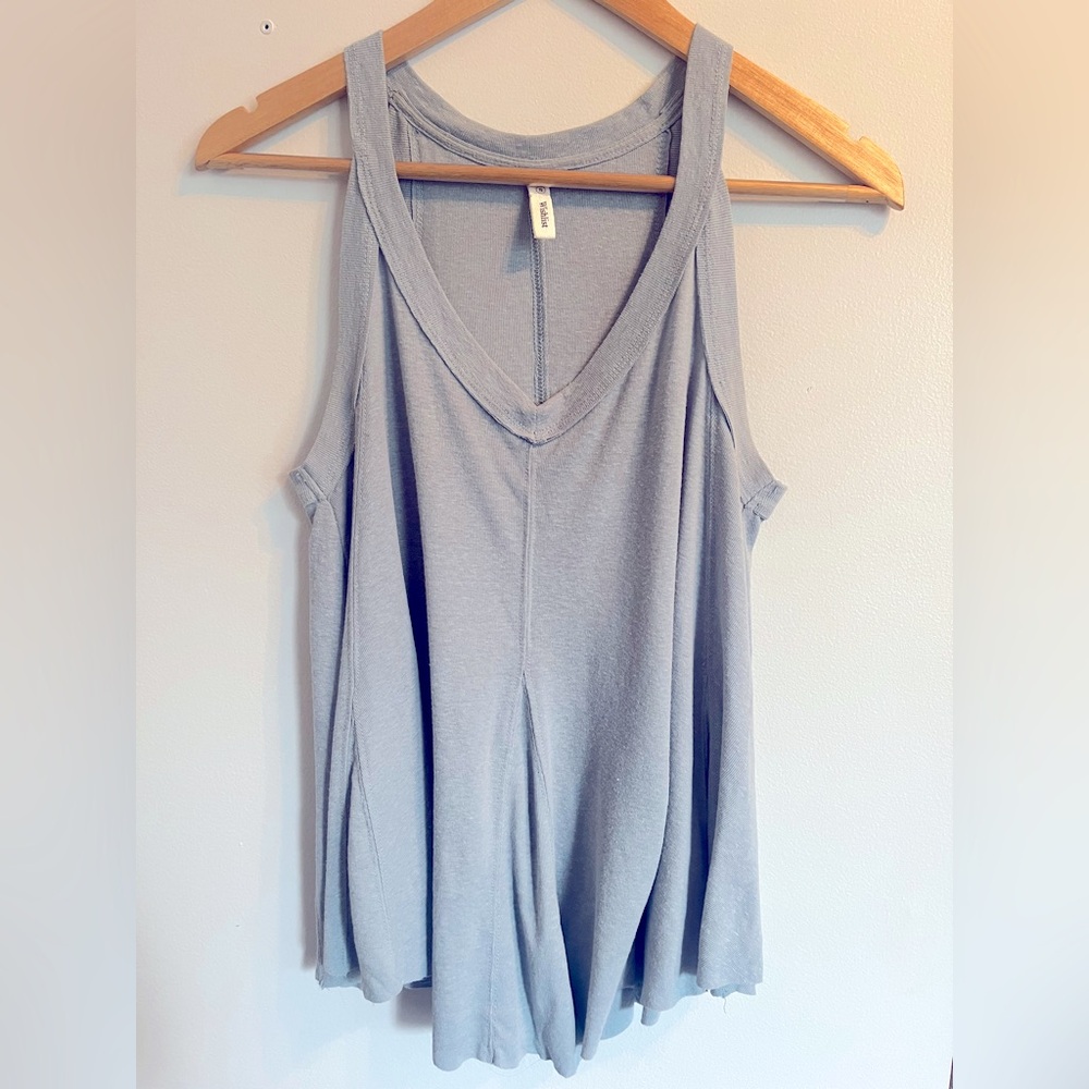 Light Blue Trapeze Tank